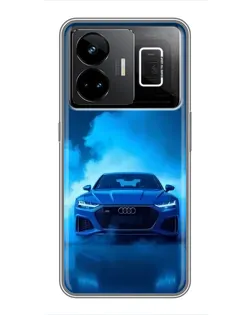 Чехол для Realme GT3 с картинкой «Audi — голубая энергия»
