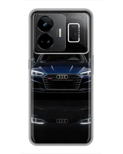 Чехол для Realme GT3 с картинкой «Audi — ночное отражение»