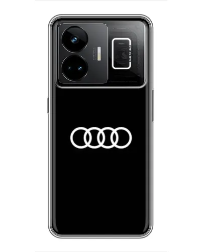 Чехол для Realme GT3 с картинкой «Audi White Logo»