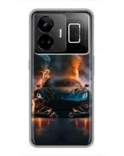 Чохол для Realme GT3 з картинкою «Lamborghini димна естетика»