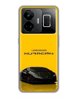 Чохол для Realme GT3 з картинкою «Lamborghini Huracan чорний»