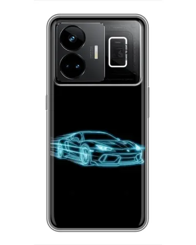 Чехол для Realme GT3 с картинкой «Неоновый контур Lamborghini» Чехол для Realme GT3 с картинкой «Неоновый контур Lamborghini»