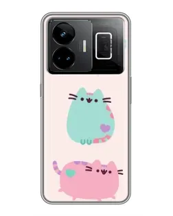 Чехол для Realme GT3 с картинкой «Pusheen трио» Чехол для Realme GT3 с картинкой «Pusheen трио»