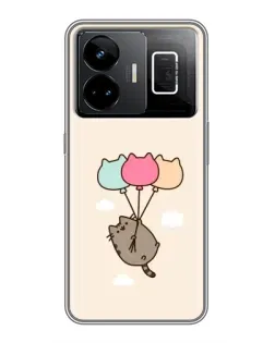 Чехол для Realme GT3 с картинкой «Пушин на шариках»