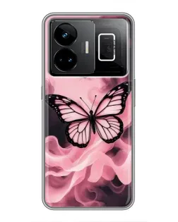 Чохол для Realme GT3 з картинкою «Метелик у диму»