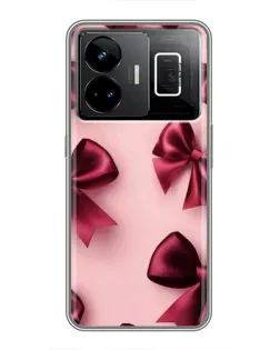 Чехол для Realme GT3 с картинкой «Бордовый атлас»