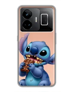 Чехол для Realme GT3 с картинкой «Стич ест шоколад» Чехол для Realme GT3 с картинкой «Стич ест шоколад»