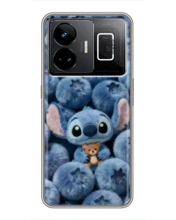 Чехол для Realme GT3 с картинкой «Стич и голубика» Чехол для Realme GT3 с картинкой «Стич и голубика»