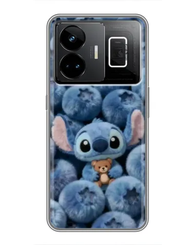 Чехол для Realme GT3 с картинкой «Стич и голубика»