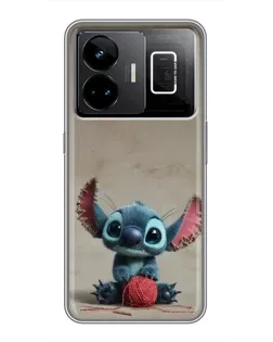 Чехол для Realme GT3 с картинкой «Стич на коричневом фоне» Чехол для Realme GT3 с картинкой «Стич на коричневом фоне»