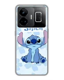 Чехол для Realme GT3 с картинкой «Stitch среди цветов» Чехол для Realme GT3 с картинкой «Stitch среди цветов»
