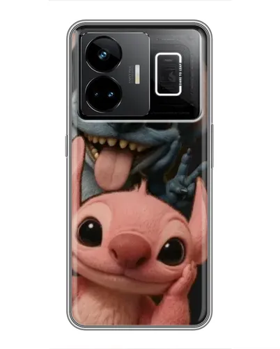 Чохол для Realme GT3 з картинкою «Стіч та Ангел»