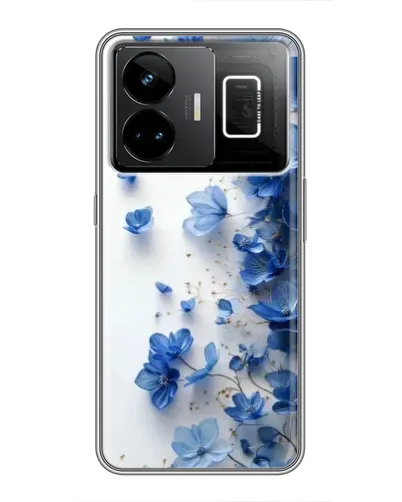 Чехол для Realme GT3 с картинкой «Голубой цветочный каскад»