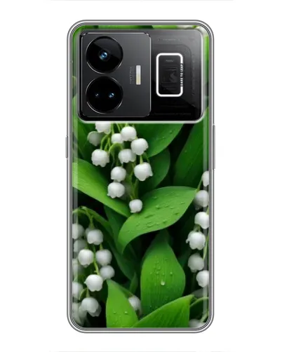 Чехол для Realme GT3 с картинкой «Ландыши в зелени»