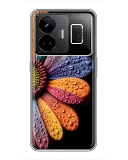 Чехол для Realme GT3 с картинкой «Радужный цветок»
