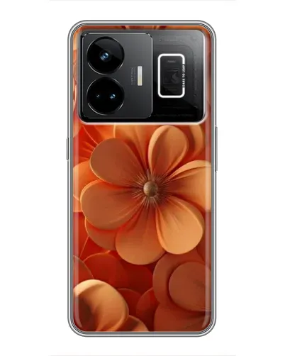 Чехол для Realme GT3 с картинкой «Оранжевый макро цветок»