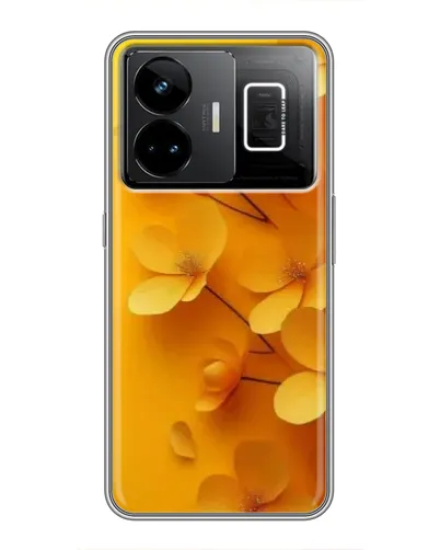 Чехол для Realme GT3 с картинкой «Золотые лепестки»