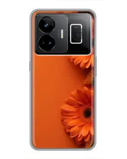 Чехол для Realme GT3 с картинкой «Оранжевые герберы»