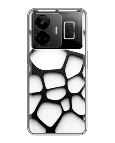 Чохол для Realme GT3 з картинкою «Біла об'ємна сітка»