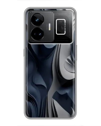 Чохол для Realme GT3 з картинкою «Об'ємні сині складки»