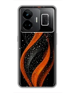 Чехол для Realme GT3 с картинкой «Огненная звездная волна»