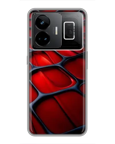 Чохол для Realme GT3 з картинкою «Червона глянцева сітка»