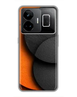 Чохол для Realme GT3 з картинкою «Геометрія помаранчевих кіл»