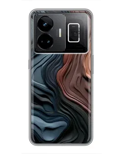 Чохол для Realme GT3 з картинкою «Кольорові хвилі каньйону»