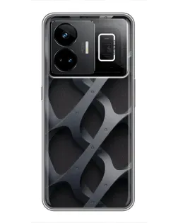 Чохол для Realme GT3 з картинкою «Об'ємне сіре плетіння»
