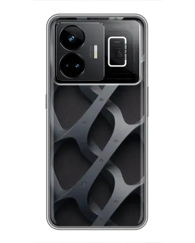 Чохол для Realme GT3 з картинкою «Об'ємне сіре плетіння»