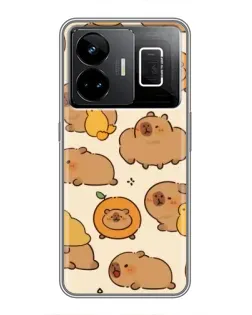 Чехол для Realme GT3 с картинкой «Капибары с апельсинами» Чехол для Realme GT3 с картинкой «Капибары с апельсинами»