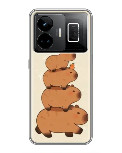 Чехол для Realme GT3 с картинкой «Башня из капибар»