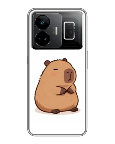 Чехол для Realme GT3 с картинкой «Толстенькая капибара»