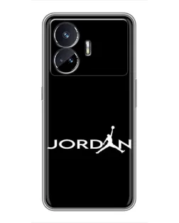 Чохол для Realme GT5 з картинкою «Jordan White Logo»
