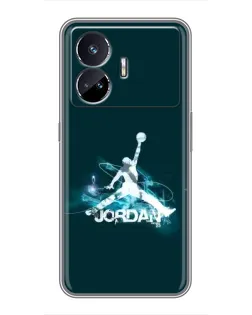 Чохол для Realme GT5 з картинкою «Jordan Blue Fire»