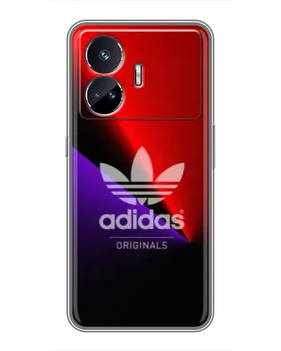 Чехол для Realme GT5 с картинкой «Adidas Red Neon»
