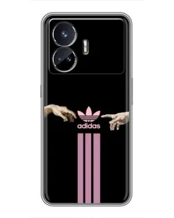 Чехол для Realme GT5 с картинкой «Adidas Hands»