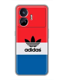 Чехол для Realme GT5 с картинкой «Adidas Retro Block»