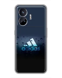 Чехол для Realme GT5 с картинкой «Adidas Water Drops»