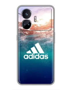 Чехол для Realme GT5 с картинкой «Океанская глубина адидас»