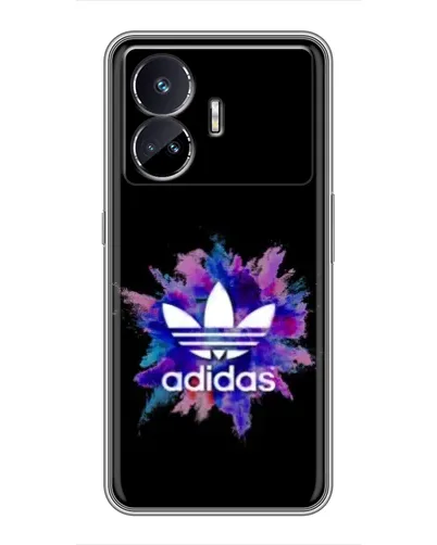 Чехол для Realme GT5 с картинкой «Взрыв красок Adidas»