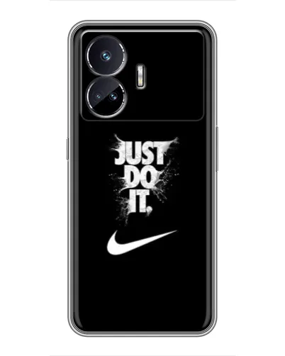 Чехол для Realme GT5 с картинкой «Текстовый принт Nike»