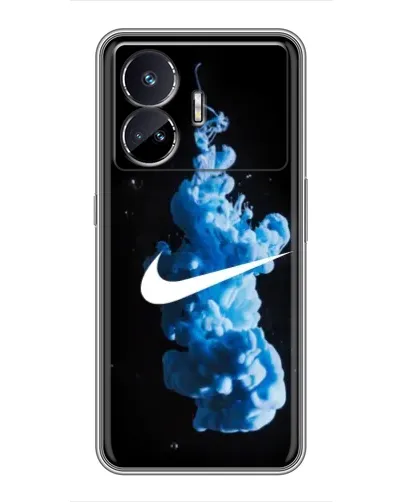 Чехол для Realme GT5 с картинкой «Nike и синий дым»