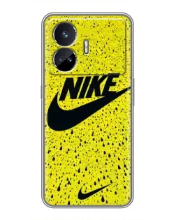 Чехол для Realme GT5 с картинкой «Желтый текстурный Nike»