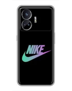 Чехол для Realme GT5 с картинкой «Nike — городская ночь»