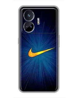 Чохол для Realme GT5 з картинкою «Синій пульс Nike»