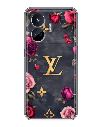 Чехол для Realme GT5 с картинкой «Цветочный Louis Vuitton»