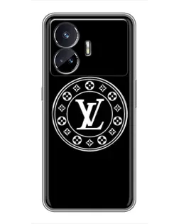 Чехол для Realme GT5 с картинкой «LV — печать стиля»