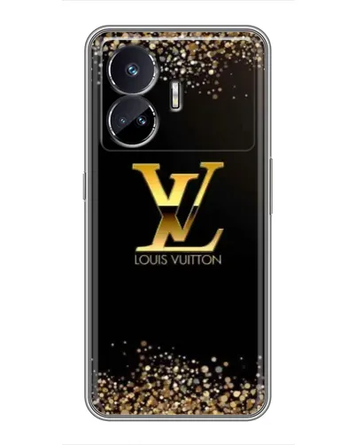 Чехол для Realme GT5 с картинкой «LV — золотые искры»