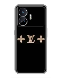 Чехол для Realme GT5 с картинкой «Louis Vuitton — минимализм»